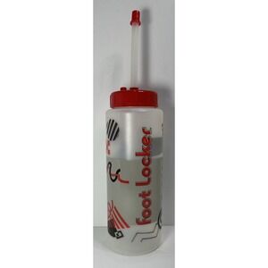 Foot Locker Squeeze Water Bottle Hydrate 90s? Sport‎ Drinks Red Black Vintage